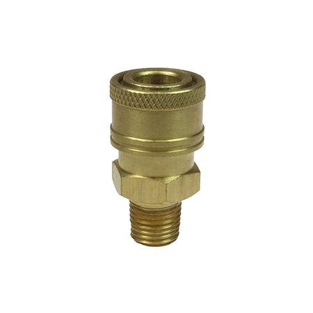 Coilhose Pneumatics Straight Through Coupler Brass 1/4" MPT 112ST